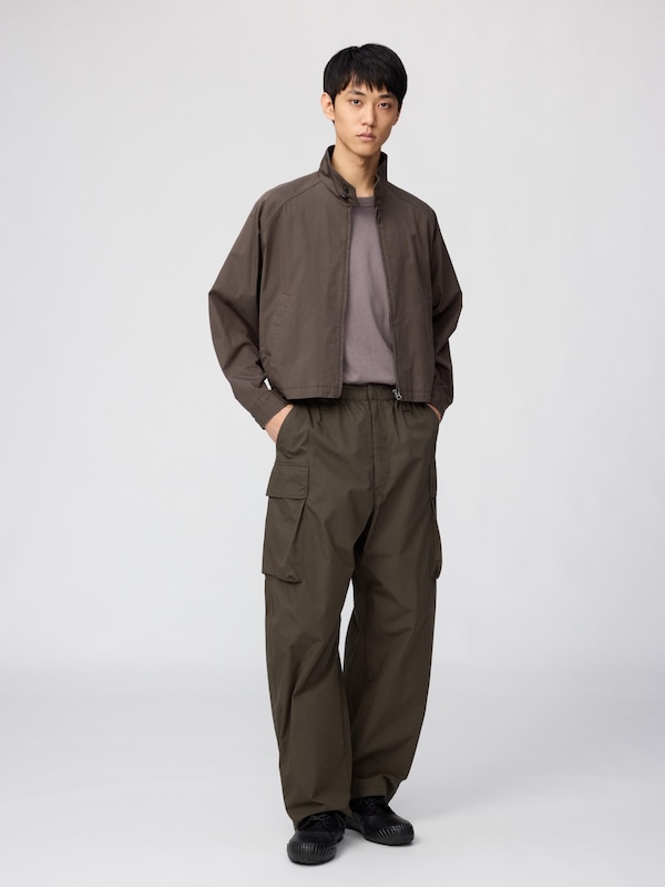 Cotton Blend Short Blouson