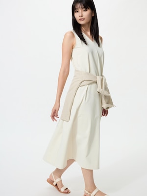 Extra Stretch V Neck Dress Sleeveless