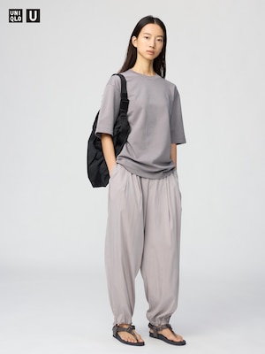AIRism Cotton Oversized Striped T-Shirt