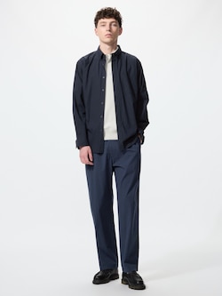 Stretch Easy Ankle Pants (Seersucker)