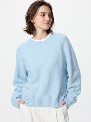 Souffle Yarn Crew Neck Sweater