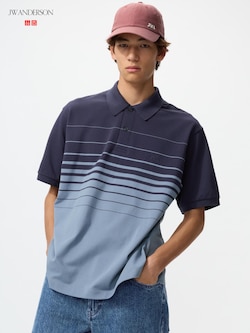 Dry Pique Striped Polo Shirt