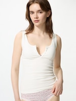 Henley Neck
                                                  Sleeveless Top