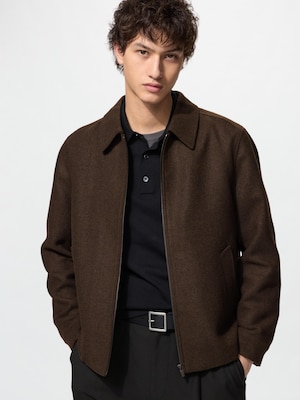 Single Collar Short Blouson