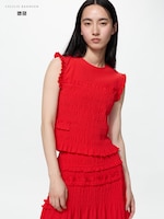 Shirring Sleeveless
                                          T-Shirt