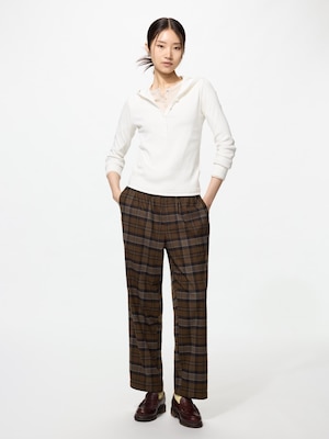 Flannel Easy Ankle Pants