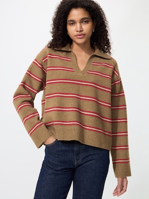 Souffle Yarn Skipper Polo Sweater