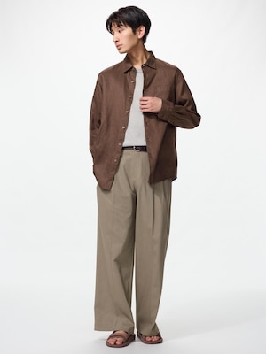 Smart Wide Straight Pants (Check)