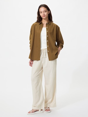Linen Blend Easy Pants