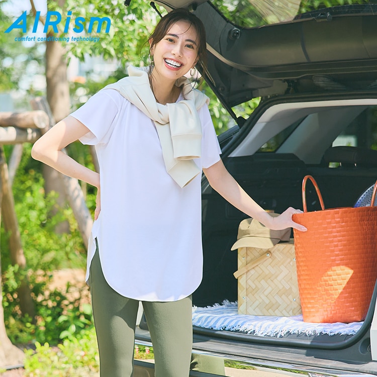 AIRism Seamless Boatneck T-shirt
