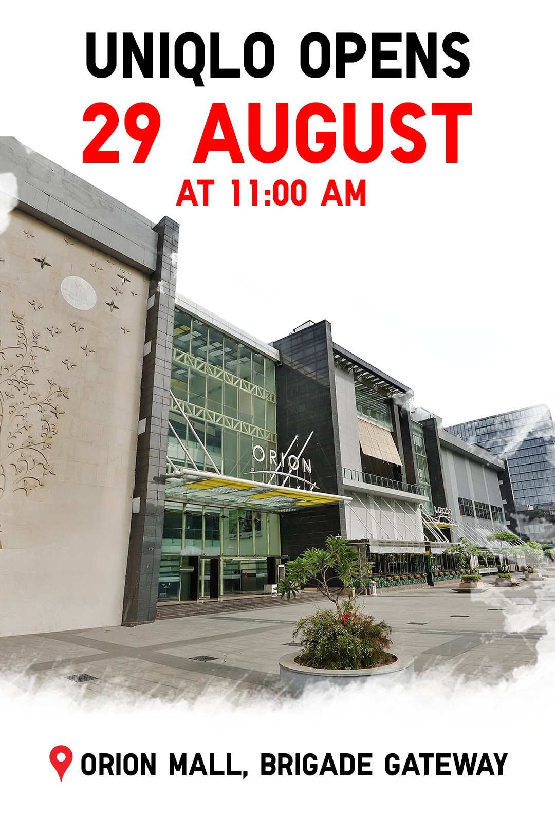 UNIQLO Orion Mall Brigade Gateway, Bengaluru Opens 29 August