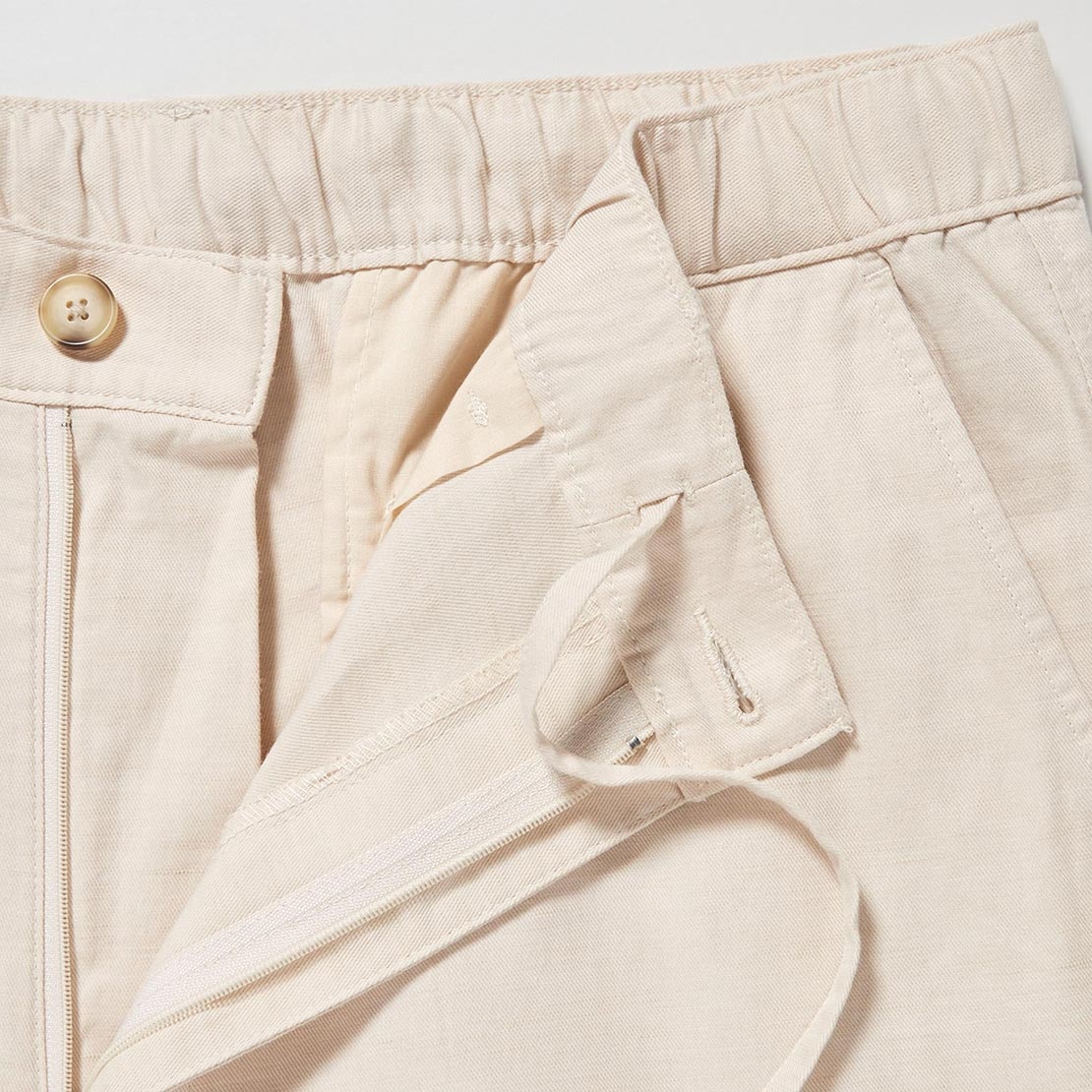Linen Blend Relaxed Pants
