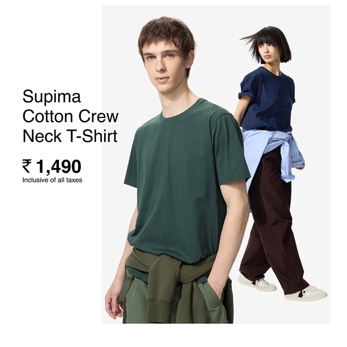 AIRism Oversized Crew Neck T-Shirt