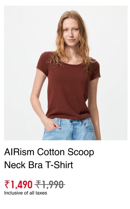 AIRism Oversized Crew Neck T-Shirt