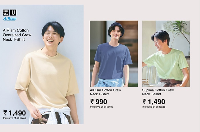 AIRism Oversized Crew Neck T-Shirt