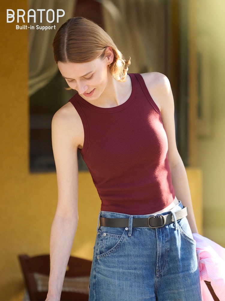 Women Ribbed Bratop