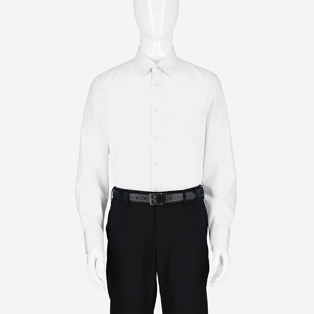 ファインクロスブロードシャツ（レギュラーカラー・3XLサイズ・長袖 