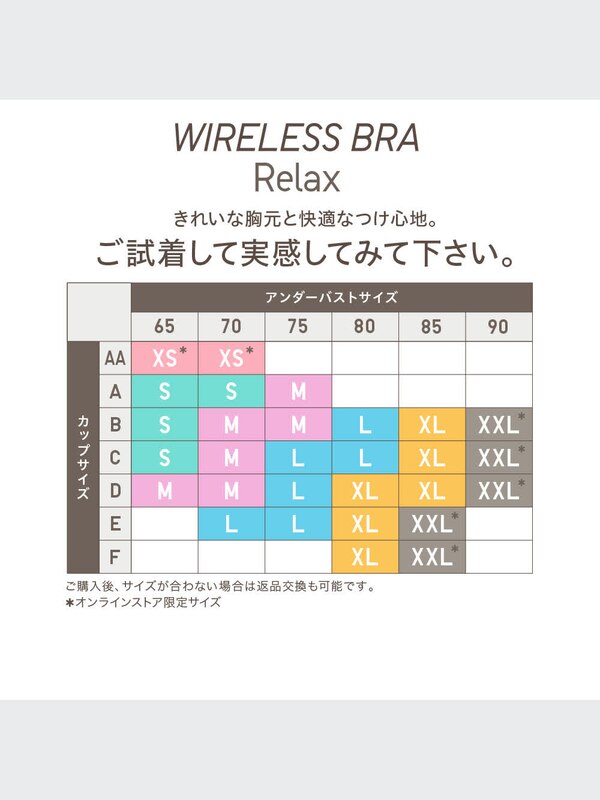 ワイヤレスブラ（リラックス・2019年モデル）