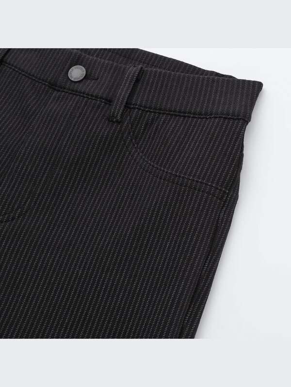 ウルトラストレッチプリントレギンスパンツ（ストライプ・丈長め74.5～76.5cm）