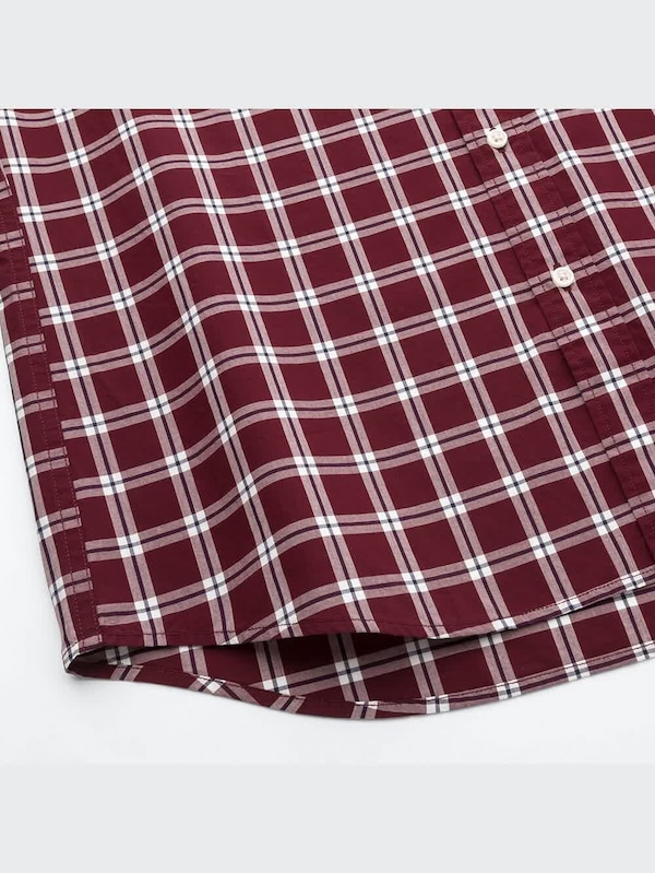 エクストラファインコットンブロードチェックシャツ（ボタンダウンカラー・長袖）