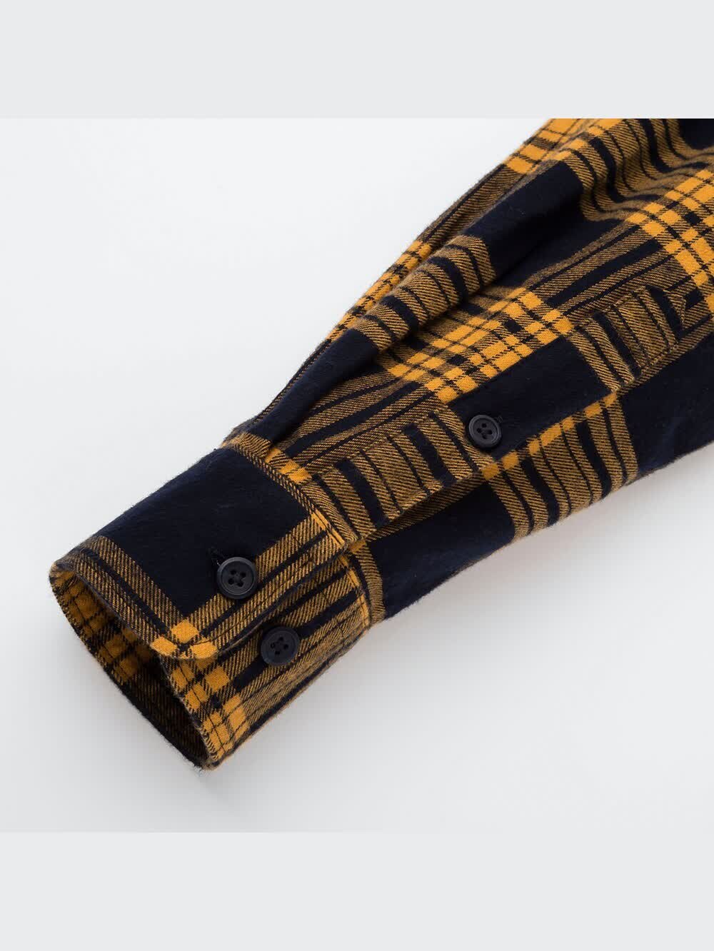 ゥため様 ユニクロ公式 | フランネルチェックシャツ（レギュラーカラー・長袖）