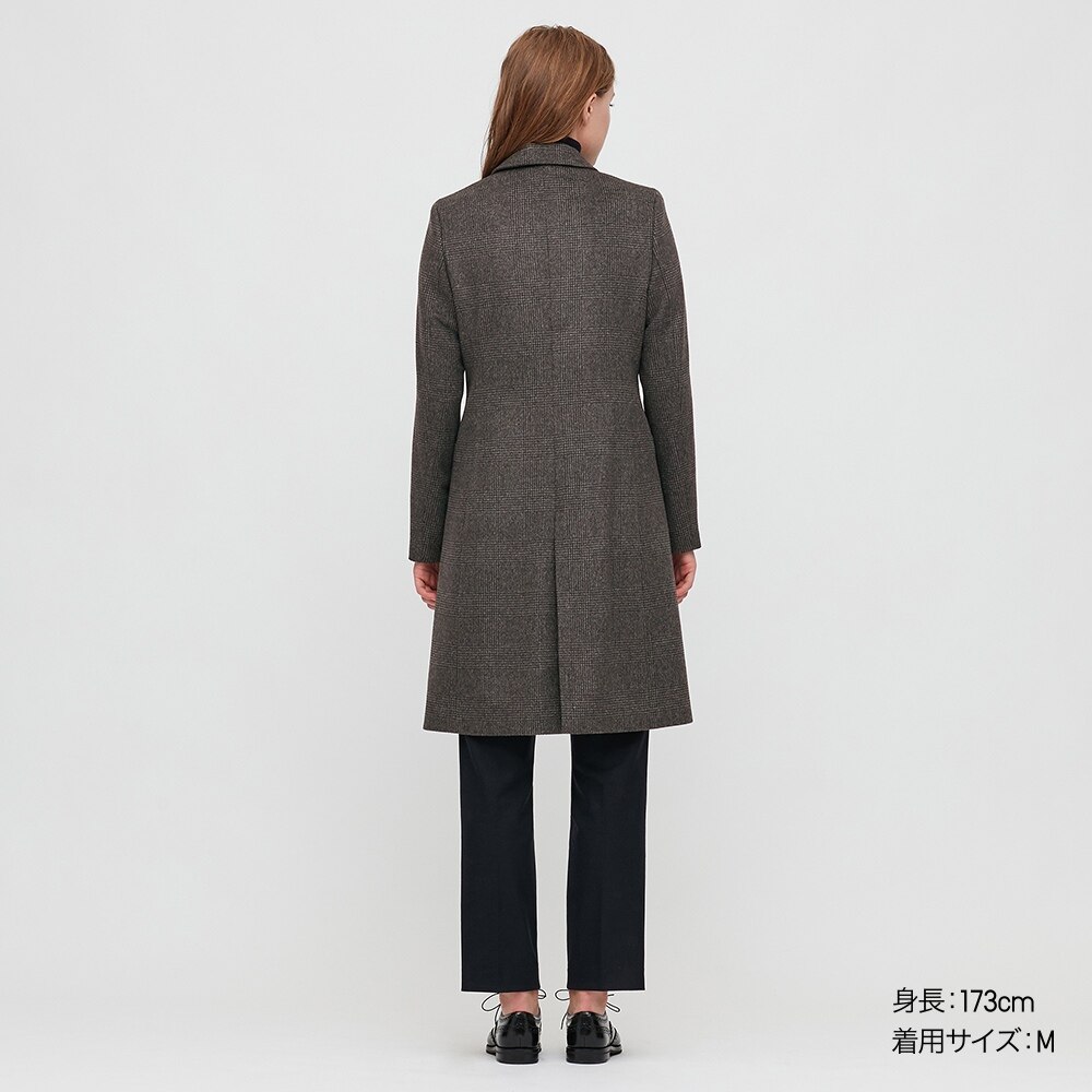 大人気商品 D119 UNIQLO ユニクロ ウールカシミヤチェスターコート M