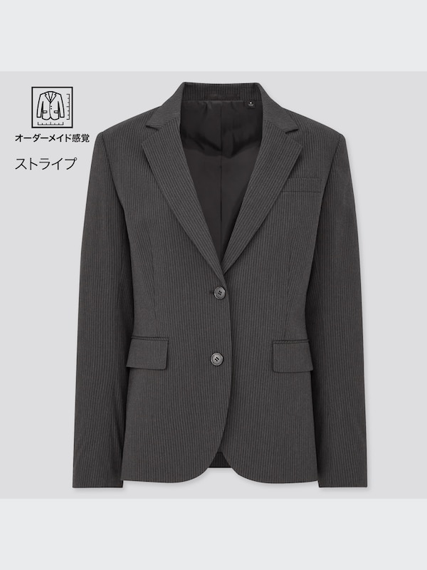 ユニクロ公式 | ストレッチテーラードジャケット（無地・ストライプ・2 