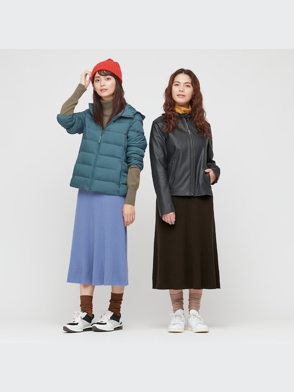 3Dエクストラファインメリノリブフレアスカート