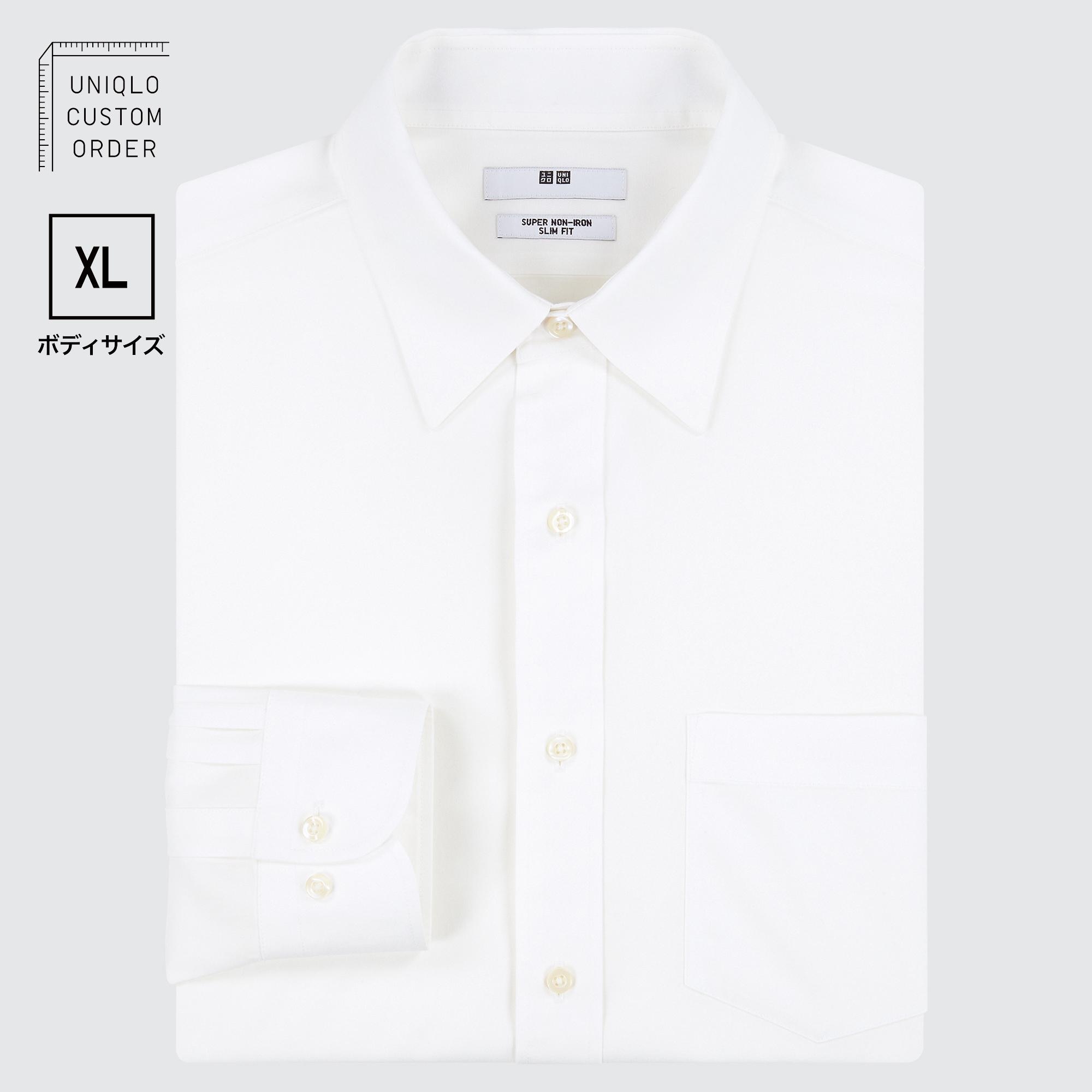 スーパーノンアイロンスリムフィットシャツ（レギュラーカラー・XLサイズ・長袖）2022年モデル
