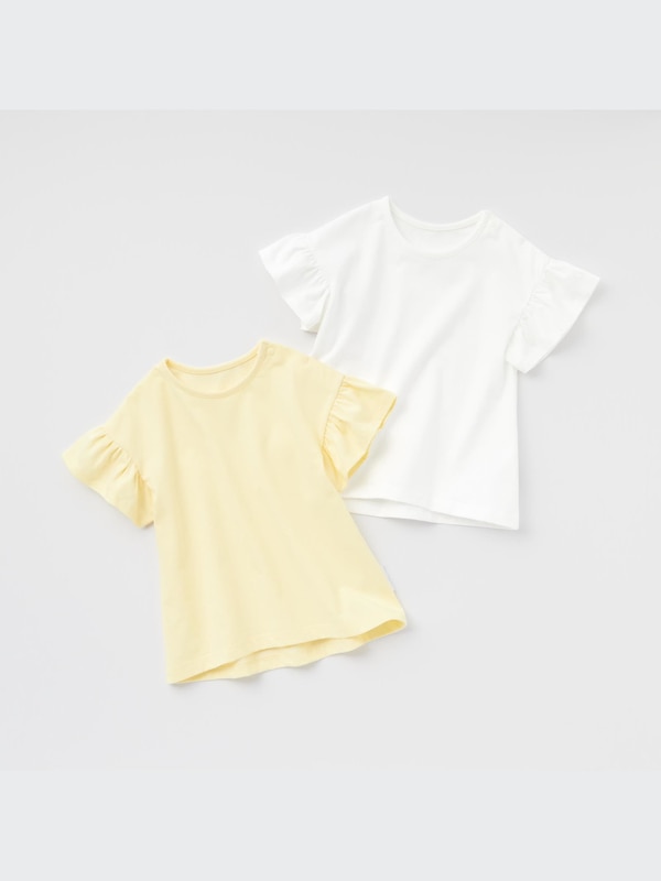 エアリズムコットンTシャツ（フリル･半袖）