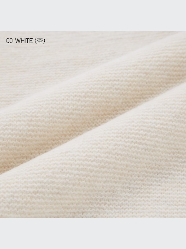 3Dスフレヤーンクルーネックセーター（長袖）