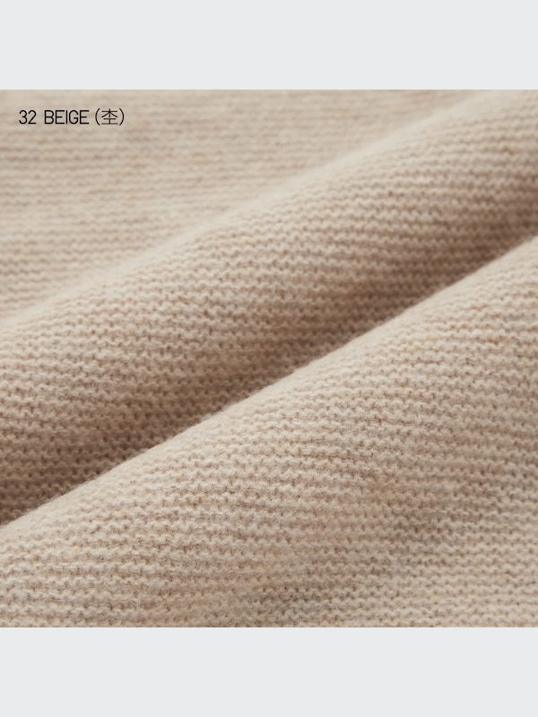 3Dスフレヤーンクルーネックセーター（長袖）