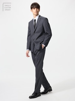 ストレッチウールスリムフィットパンツ