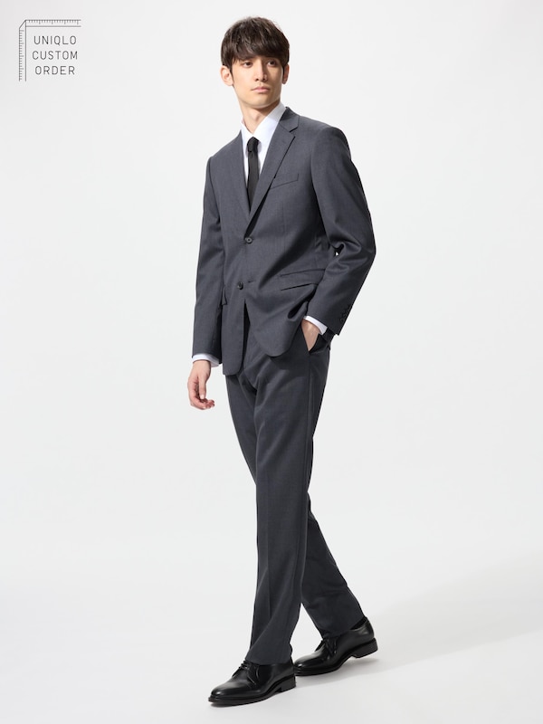 ストレッチウールスリムフィットパンツ