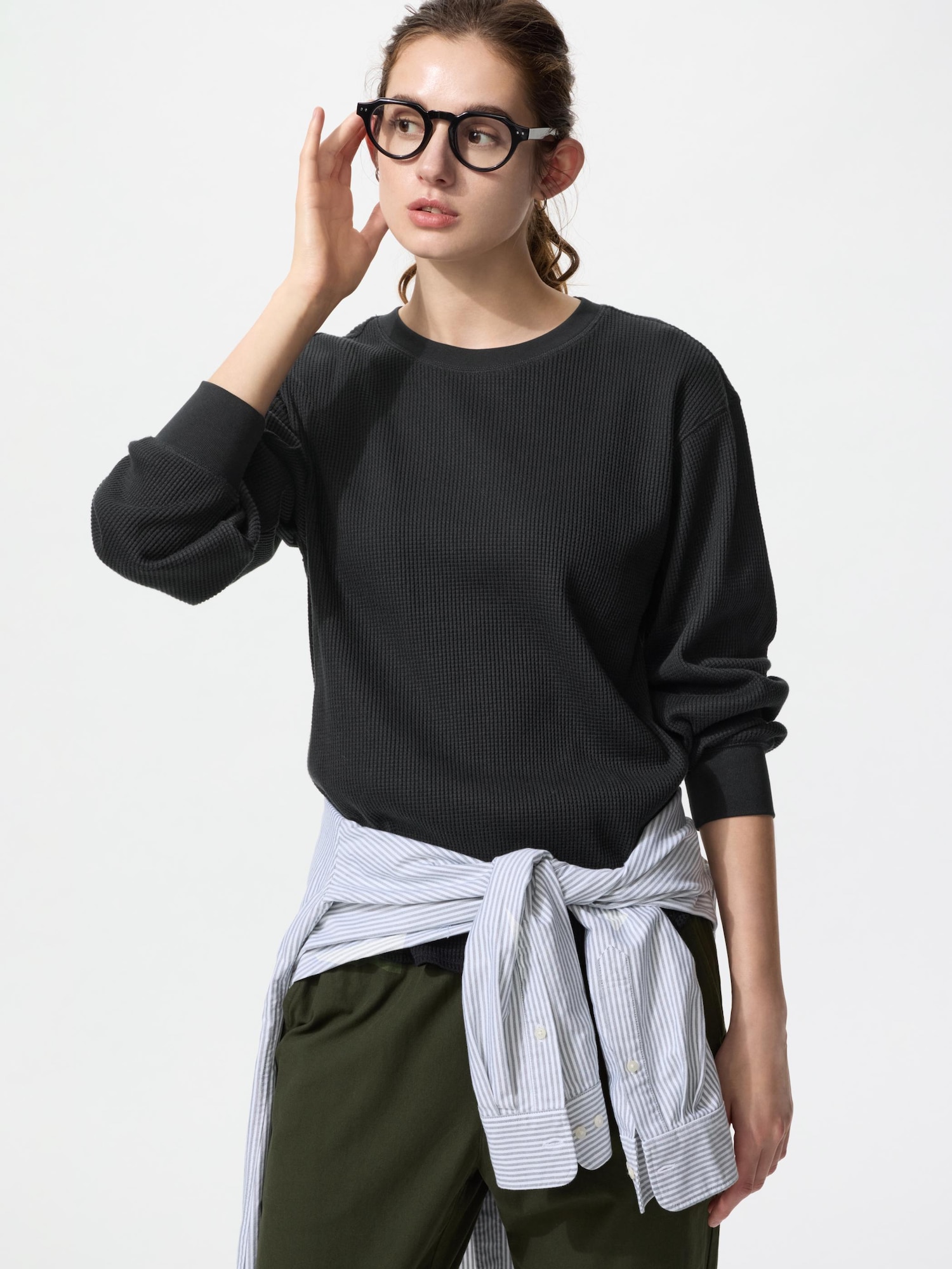 00s old uniqlo l/s レイヤード ロンt カットソー 黒 00s OLD UNIQLO ヘンリー Tシャツ 黒 L archive - メルカリ