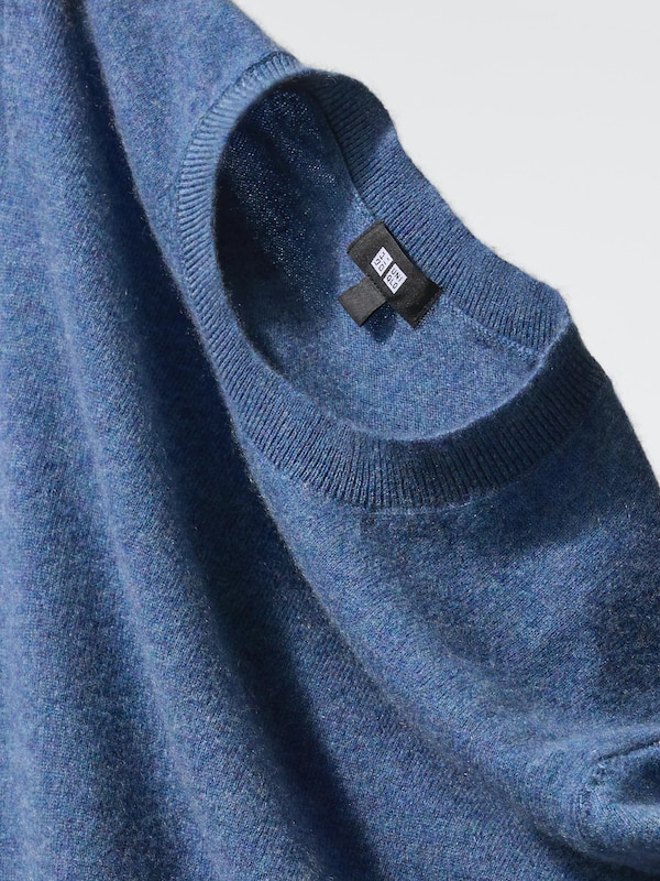 カシミヤクルーネックセーター