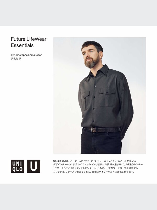 クレープウールクルーネックセーター（長袖）