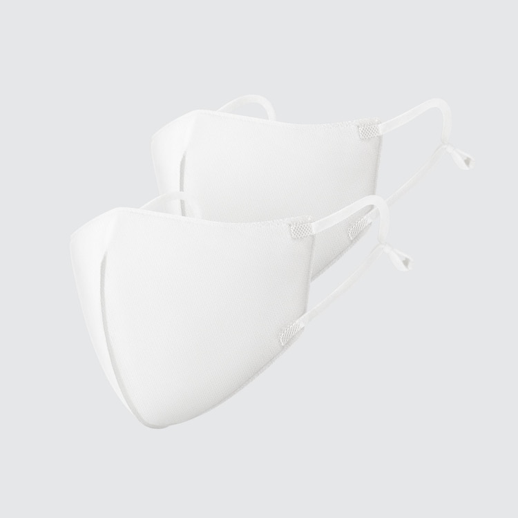 XLサイズ UNIQLO ユニクロ エアリズム 2枚 3D マスク ホワイト 白