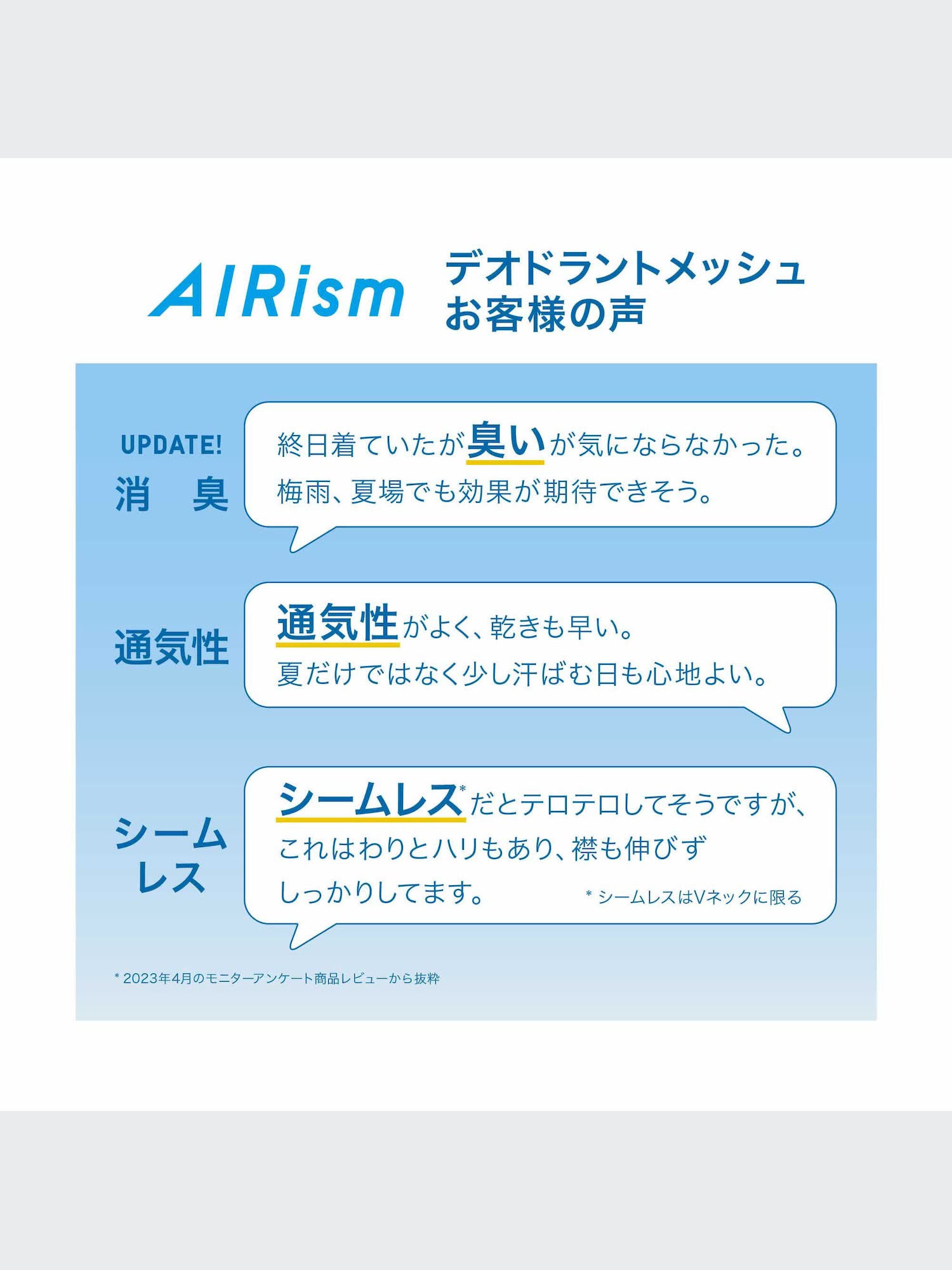 ユニクロ公式 | エアリズムデオドラントメッシュクルーネックTシャツ