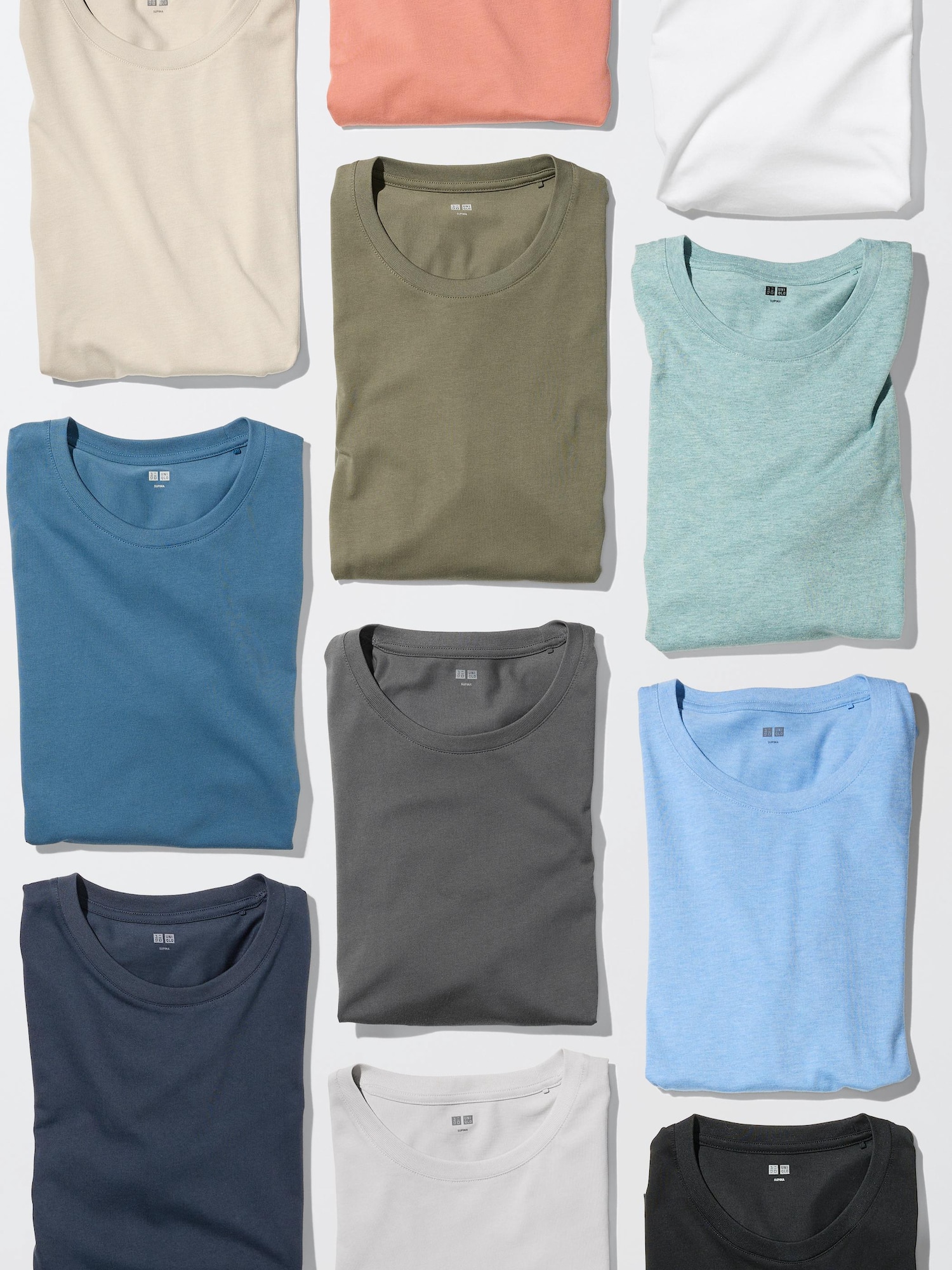 ユニクロ公式 | スーピマコットンクルーネックTシャツ