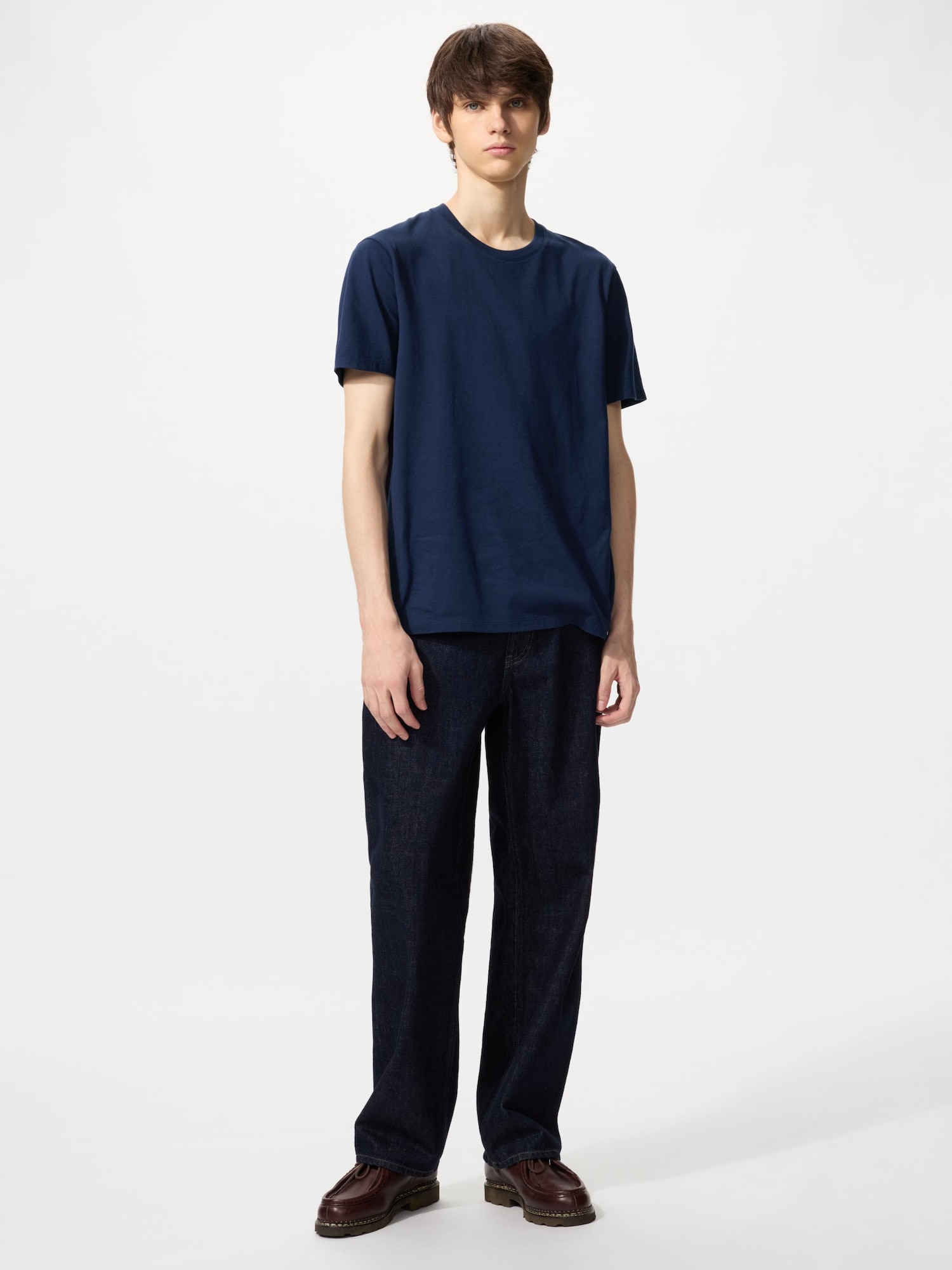 ユニクロ公式 | スーピマコットンクルーネックTシャツ