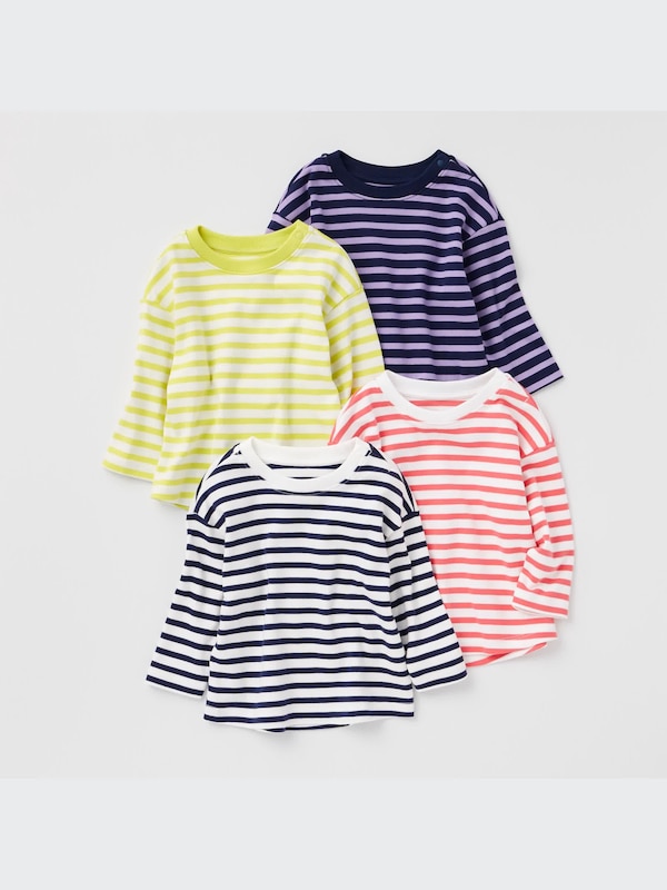 ソフトタッチコットンクルーネックTシャツ（長袖）