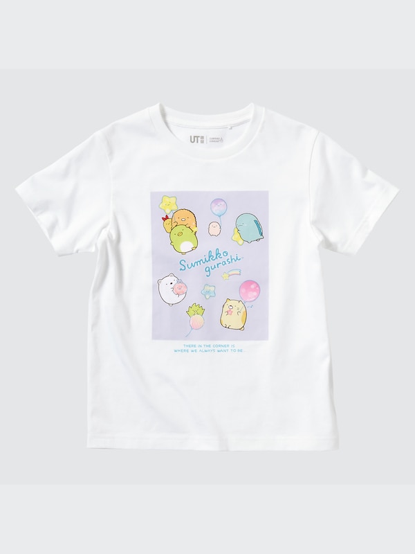 すみっコぐらし UT グラフィックTシャツ コンプリートセット（半袖） シーンぬいぐるみ（たぴおかケーキ）付き