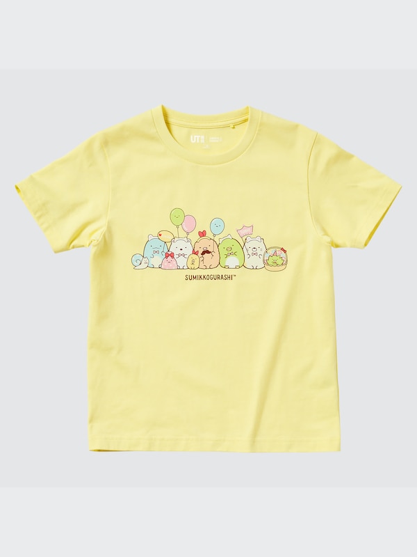 すみっコぐらし UT グラフィックTシャツ コンプリートセット（半袖） シーンぬいぐるみ（たぴおかケーキ）付き