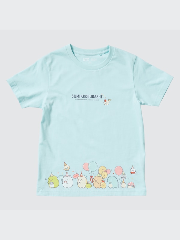 すみっコぐらし UT グラフィックTシャツ コンプリートセット（半袖） シーンぬいぐるみ（たぴおかケーキ）付き