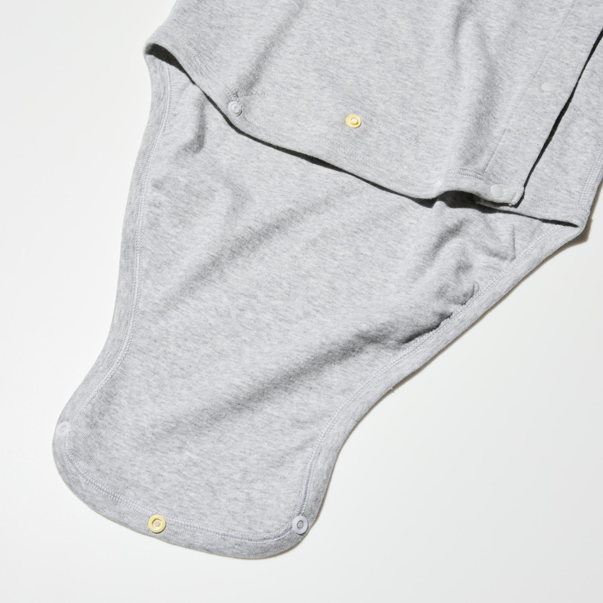 ユニクロ公式 | コットン前あきクルーネックボディスーツ