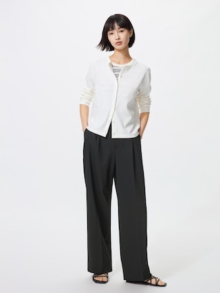 タックワイドパンツ