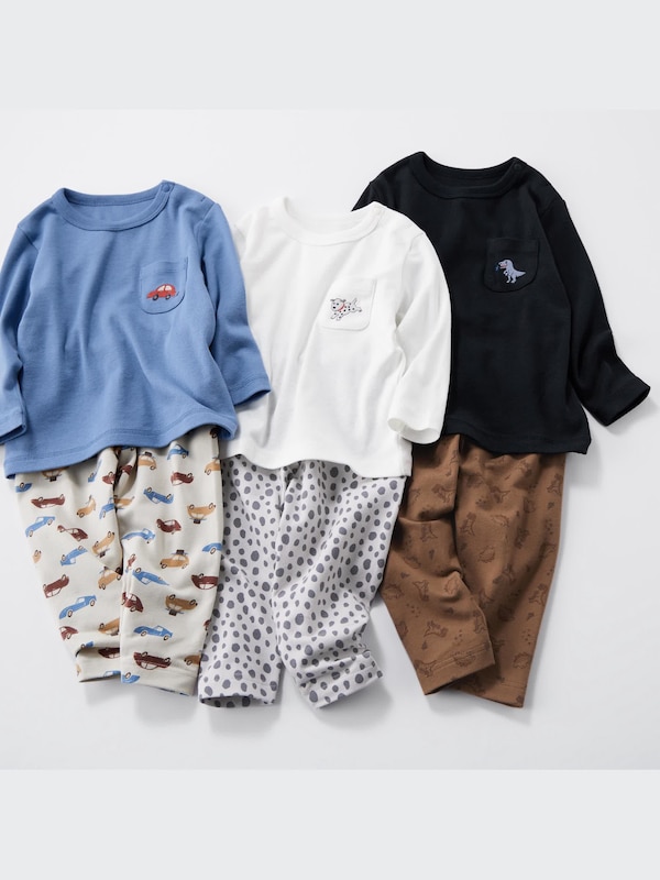 コットンクルーネックT（長袖）