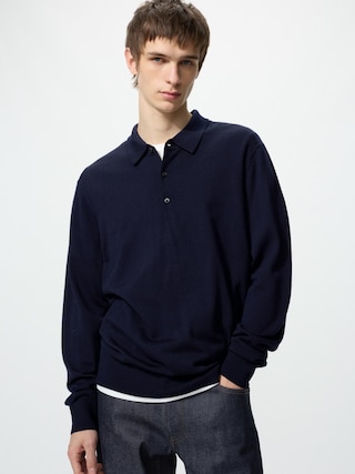 メリノニットポロセーター