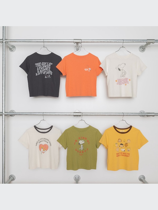 ラブ サンシャイン＆ピーナッツ UT グラフィックTシャツ（半袖・レギュラーフィット・ショート丈）